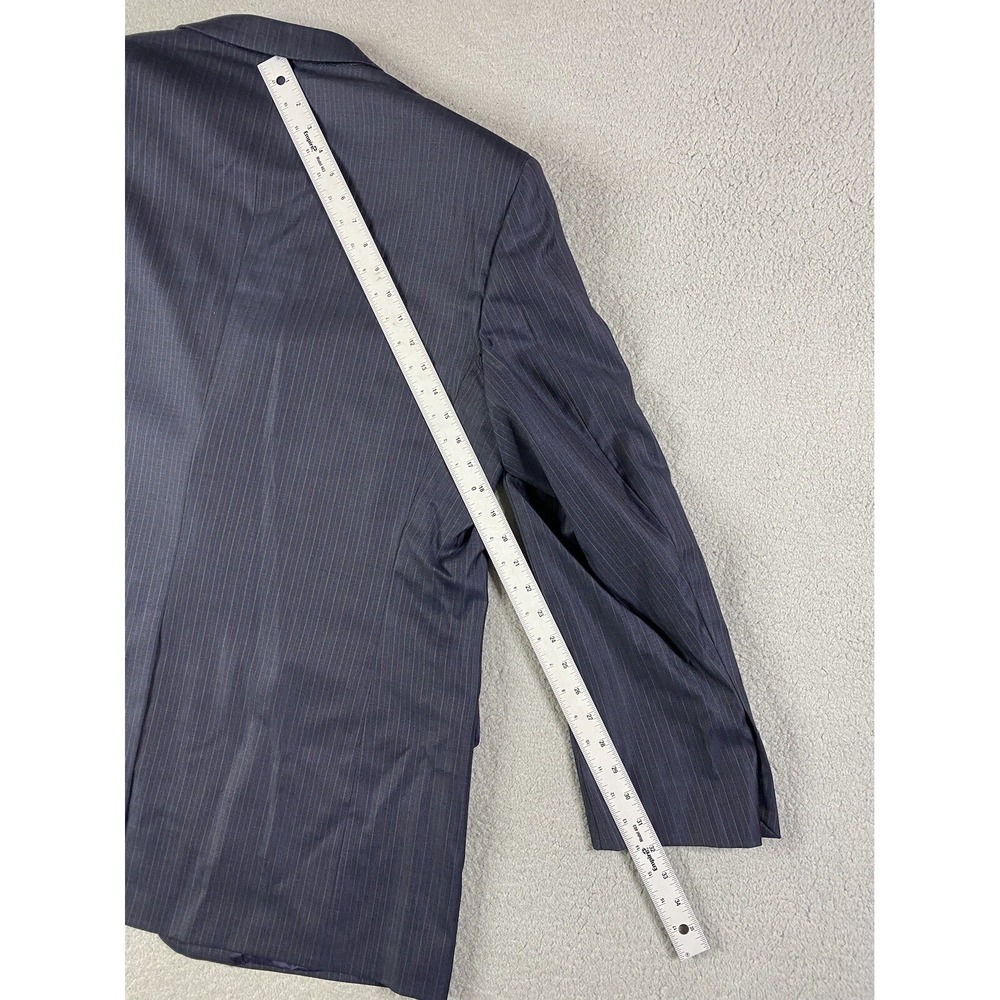 Brooks Brothers Jacket 46 L Navy SaxXon Wool Striped Madison 1818 Sport Coat - Picture 5 of 16